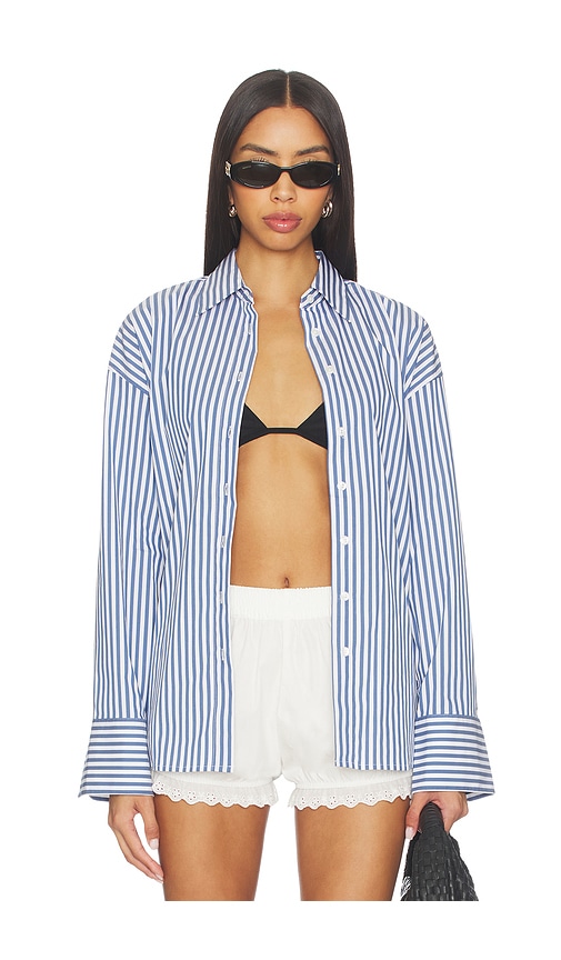 Good American CHEMISE BOUTONS en Blue Taille XS Also en S M L 122 €