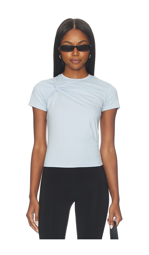 Good American Super Stretch Twist Tee Shirt en Baby Blue Taille XS Also en S M L XL1X 62 €