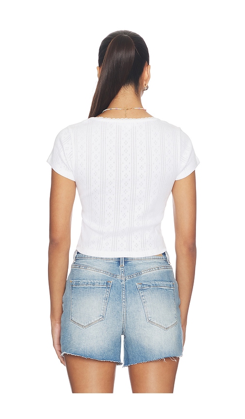Good American The Pointelle Square Neck Top | Thumbnail 5