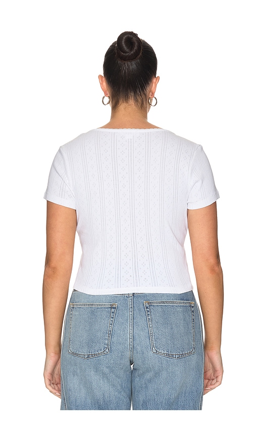 Good American The Pointelle Square Neck Top | Thumbnail 6