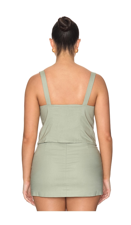 Good American The Linen Corset Top | Thumbnail 6