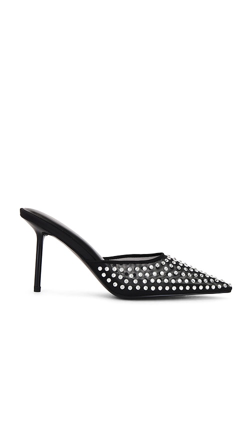 Shop Good American Crystal Mule In Black001