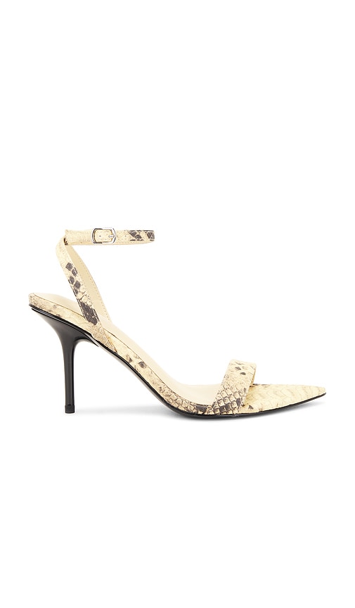 Shop Good American Barely There Strap Heel In Cream