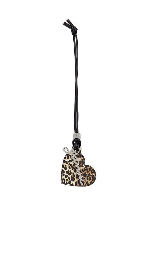 Bou Print Heart Mirror in Brown.