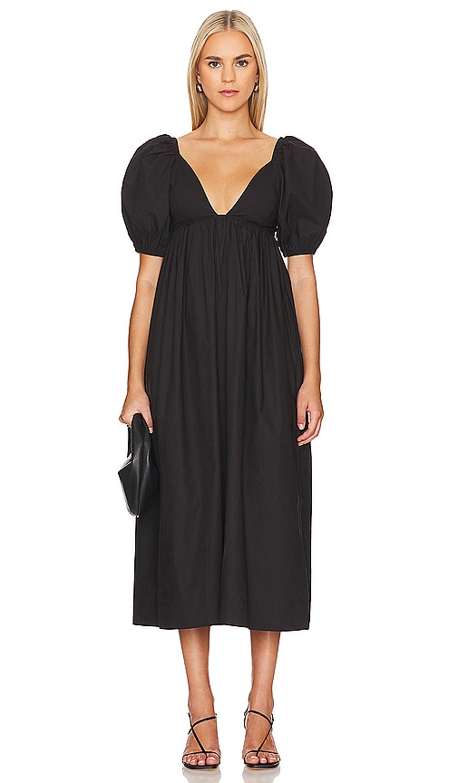 Ganni Long Dress in Black