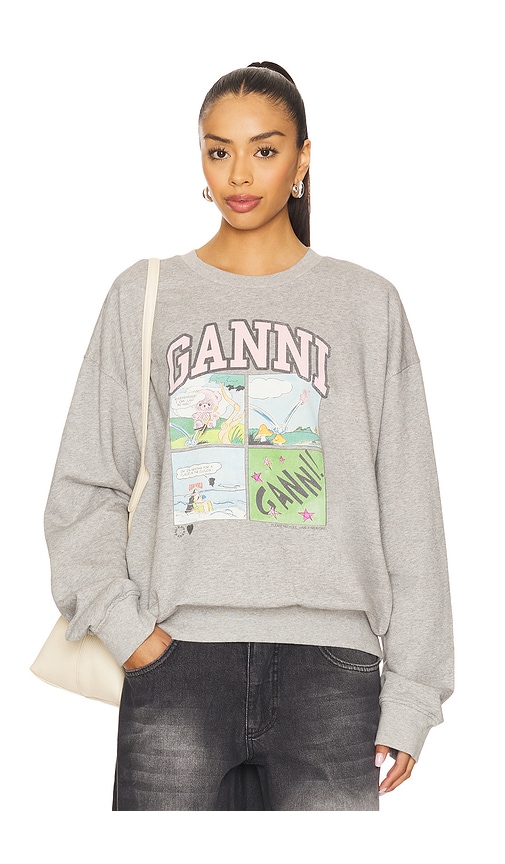 Isoli Bd Oversized Sweatshirt in Light Grey. - size XS/S (also in L/XL, S/M)