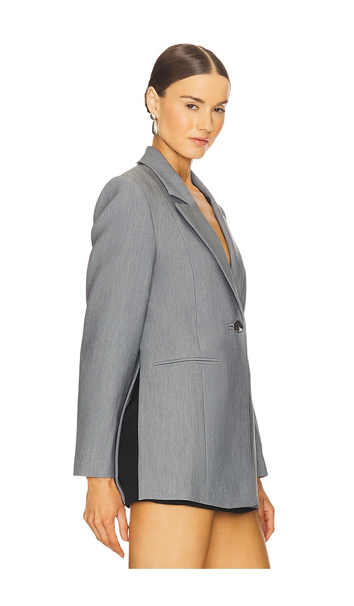 GANNI FUTURE MELANGE TWILL SUITING BLAZER