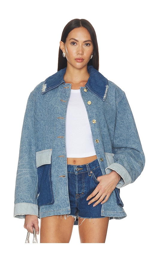 PATCHWORK DENIM MIDI  자켓