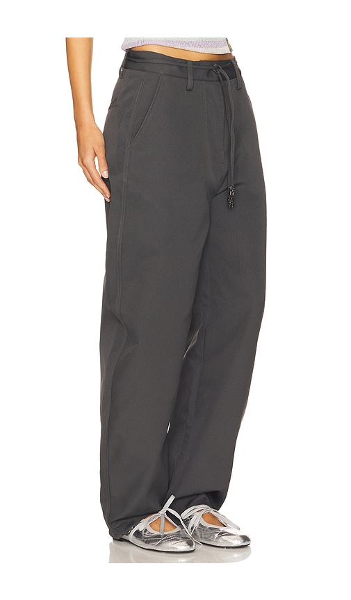 パンツ Ganni Twill Suit Pants Ganni Twill Suit Pants in Green | Lyst
