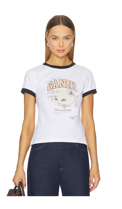 Ganni トップ In White