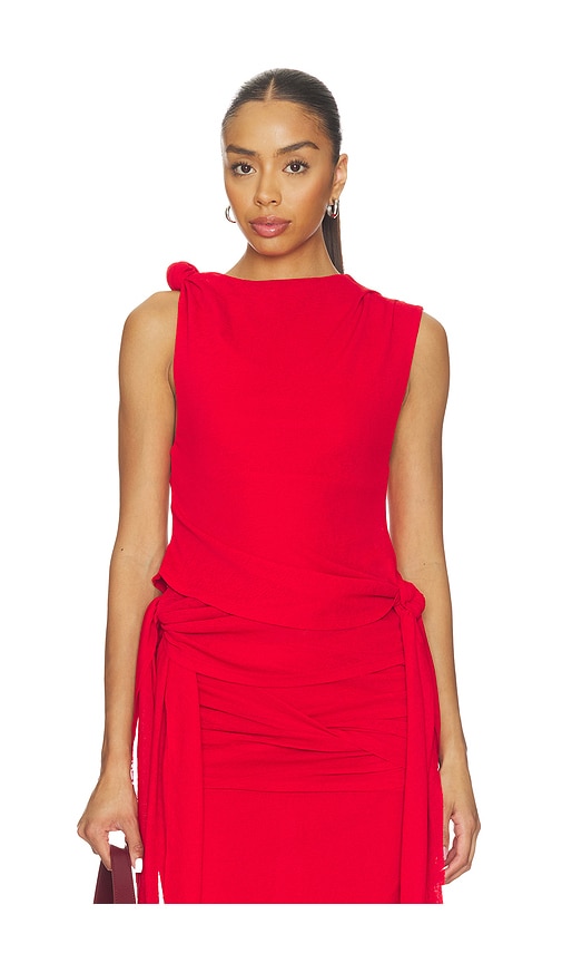トップス theredthread message tank red GEER-WS68_V1.jpg