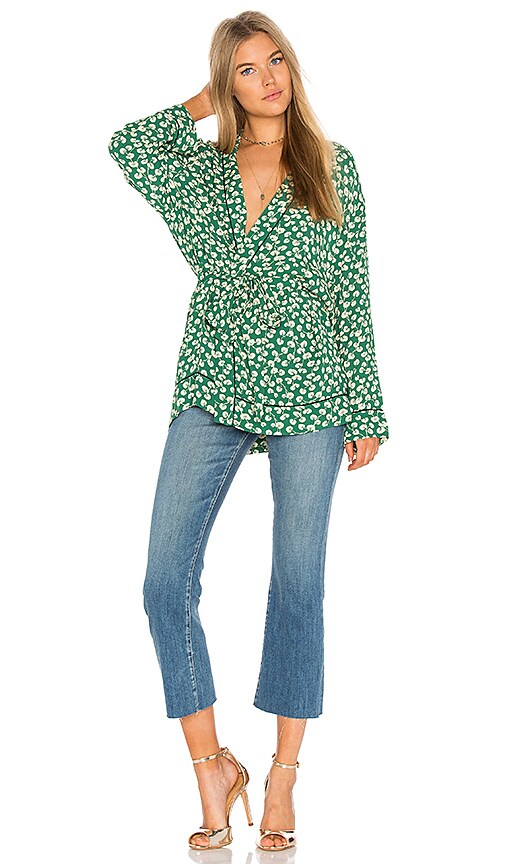 ganni dalton wrap dress