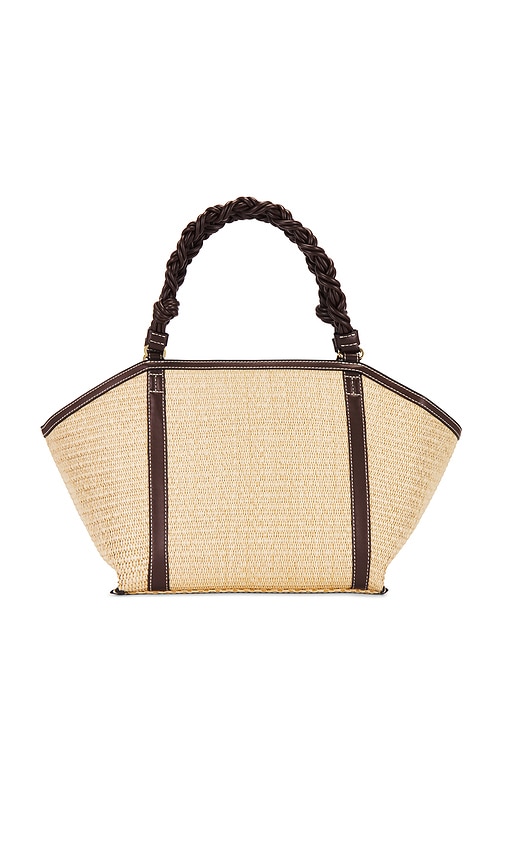 Shop Ganni Bou Medium Tote In Beige