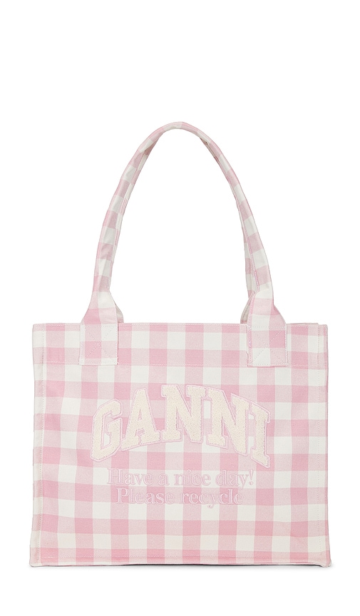 Large Easy Shopper Vichy Bag in Pink.