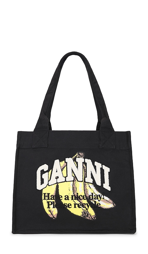 Banana Large Easy Shopper in Black.