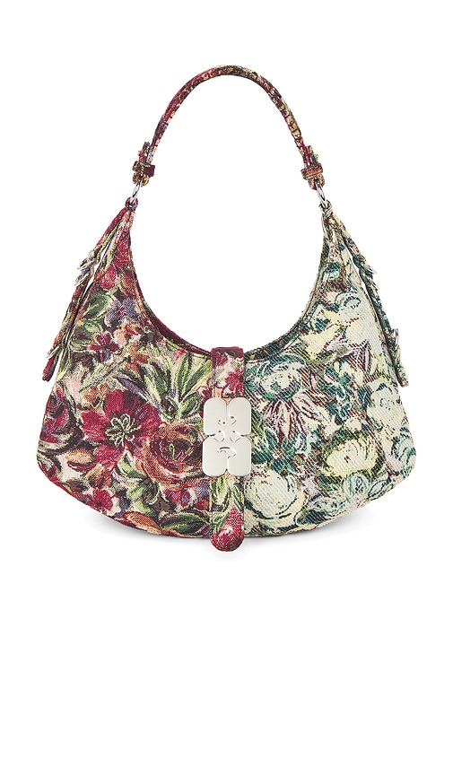 Ganni Kat Small Tapestry Shoulder Bag