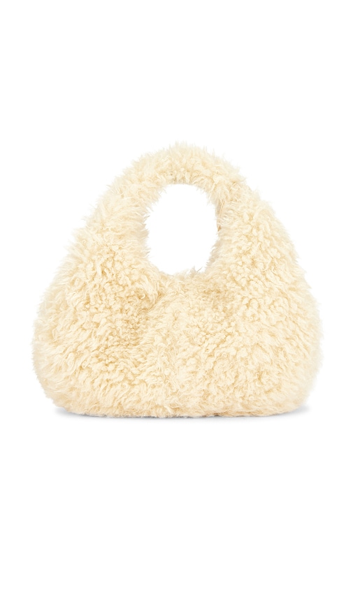  Ganni Mini-hobotasche Fur In Cream. 