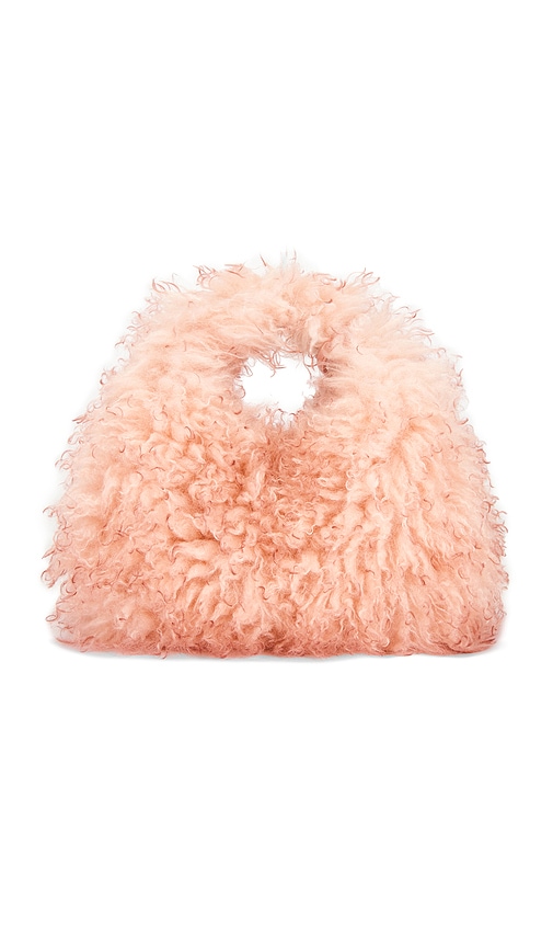  Ganni Mini-hobotasche Fur In Pink. 