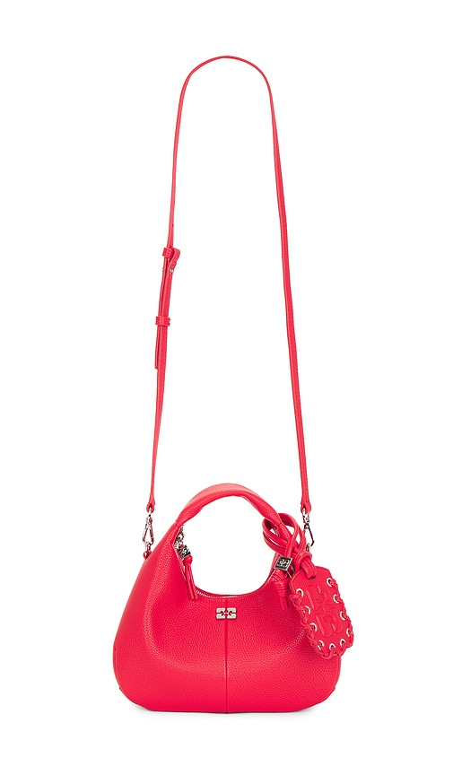 Ganni Hobo Mini Grained Bag