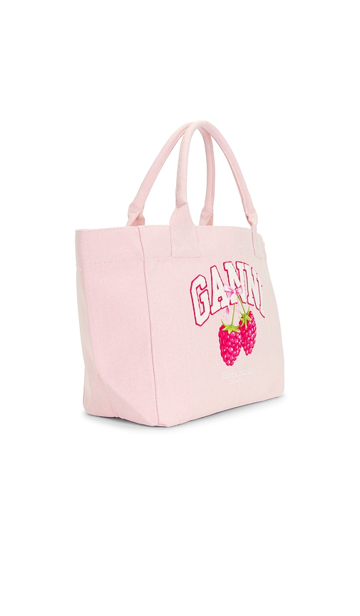  Ganni Tote-bag Trapeze In White. 