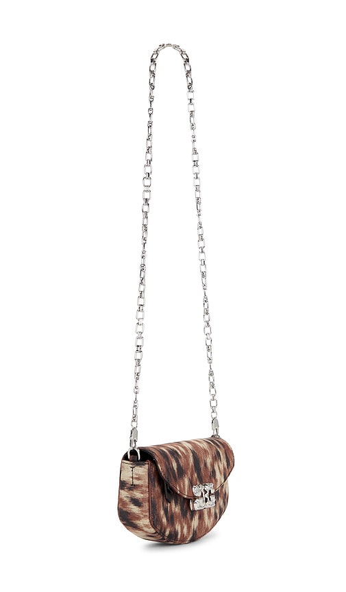  Ganni Portemonnaie Mit Tragekette Lulu In Brown. 