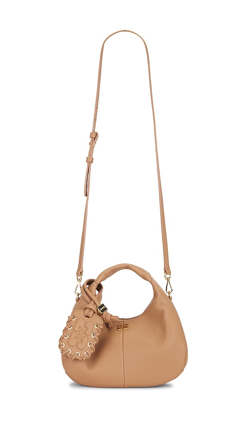 Ganni SAC BANDOULIRE HOBO en Tan 618$