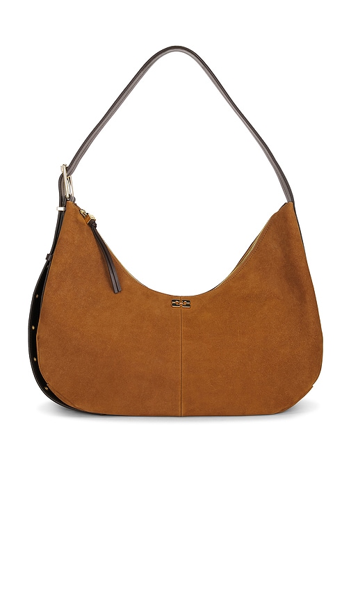 Ganni SAC PORT PAULE HOBO en Brown 1008$