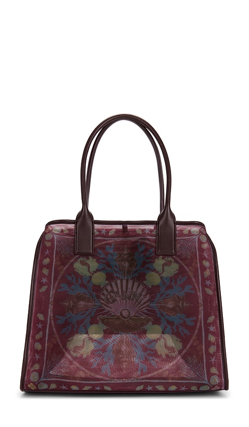 Ganni SAC FOURRE-TOUT MESH en Brown 612 €