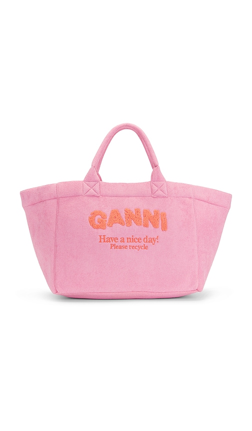 Ganni SAC FOURRE-TOUT SHOPPER en Pink 448 €