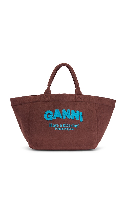 Ganni SAC FOURRE-TOUT SHOPPER en Brown 448 €
