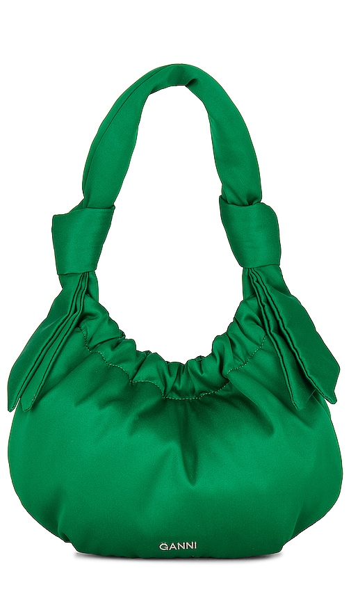 Ganni Occasion Small Hobo Bag in Green.