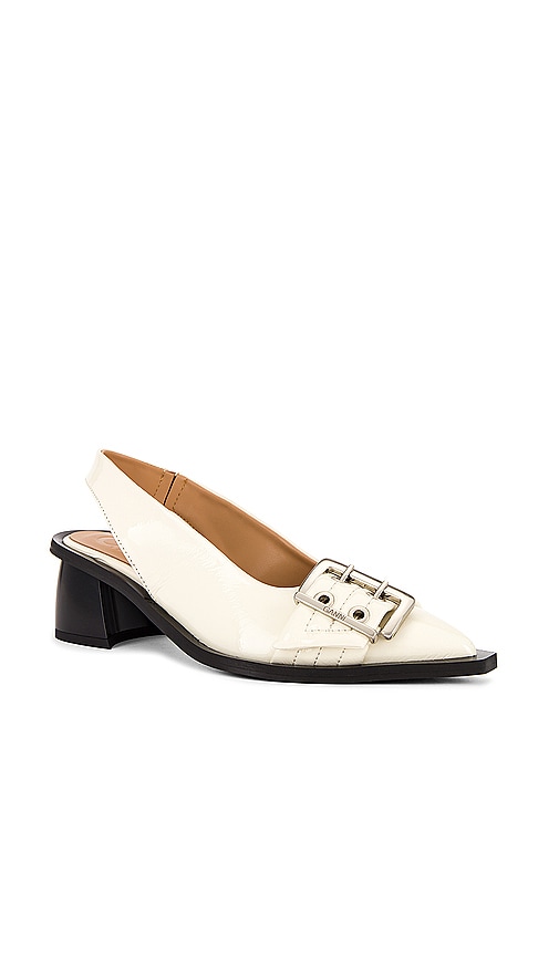 FEMININE BUCKLE SLINGBACK PUMP