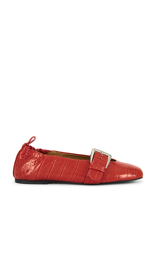フラットシューズ Ganni Butterfly Ballerinas - Ganni - Leather - Orange Butterfly Ballerinas - Ganni - Leather - Orange