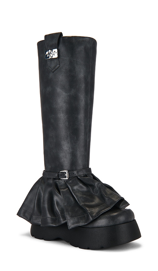 Ganni Kat Platform Boot In Black