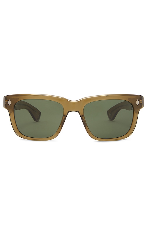 Garrett Leight Glco x Officine Generale Sunglasses in Green.