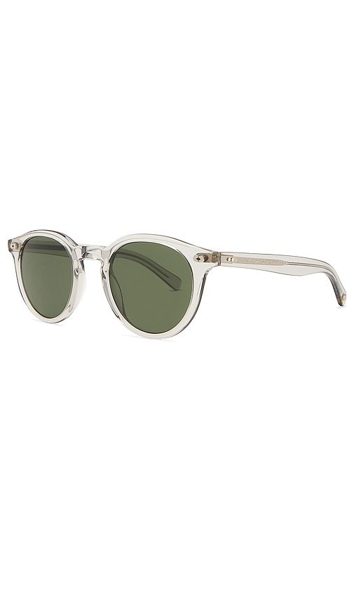 Shop Garrett Leight Clune X Sunglasses In Light Grey