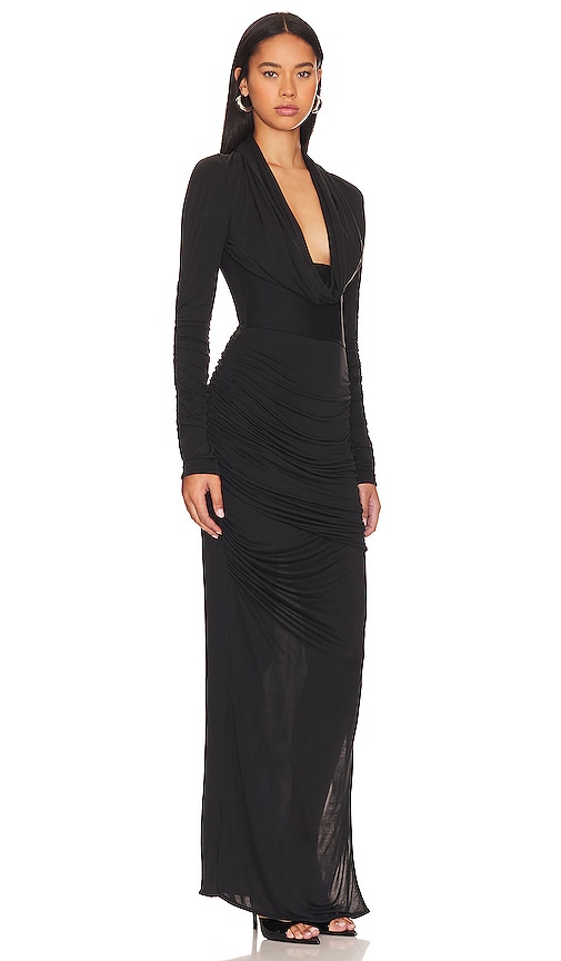 Shop Gauge81 Elos Maxi Dress In Black