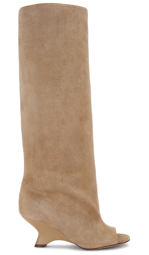 GIA BORGHINI Ninette Suede Boot in Sand