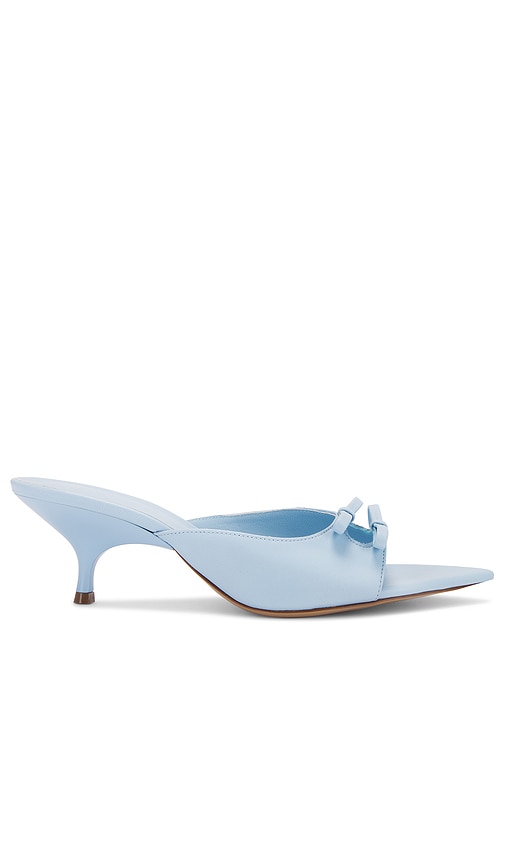 Shop Gia Borghini Blanche Mule In 天蓝色