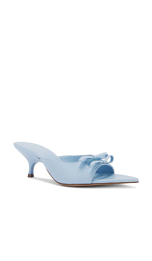 Shop Gia Borghini Blanche Mule In 天蓝色