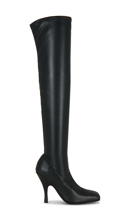 GIA BORGHINI Lea Over The Knee Boot in in Black. Size 36. Also in 36.5, 37, 37.5, 38, 38.5, 39, 39.5.