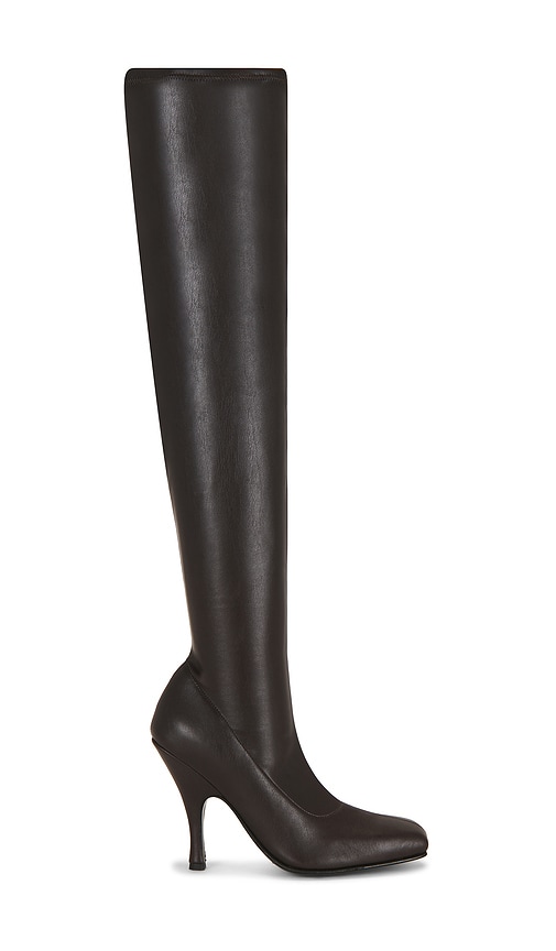GIA BORGHINI Lea Over The Knee Boot in Brown. Size 36. Also in 36.5, 37, 37.5, 38, 38.5, 39, 39.5.