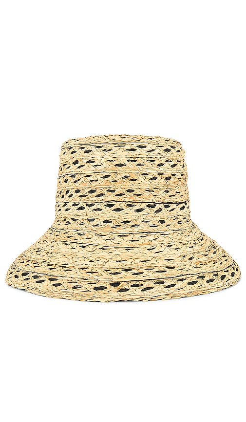 Gigi Burris Ida Raffia Straw Bucket Hat In Black ModeSens