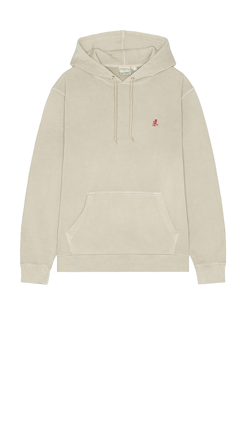 Shop Gramicci One Point Hooded Sweatshirt In Pigment Oat