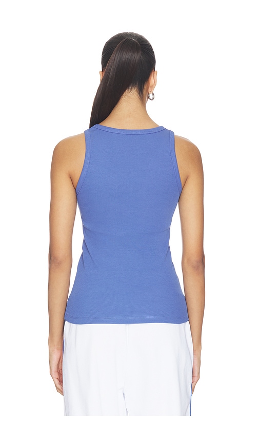  Gcds Oberteil Rib Logo Lounge Tank In Blue. Größe Xxs. Also In Xs, S, M. 