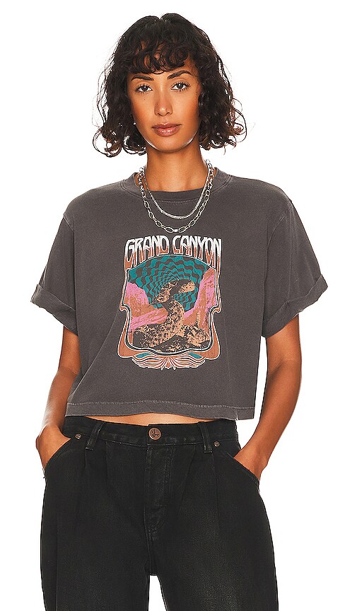 Girl Dangerous Grand Canyon Rattlesnake Tee in Vintage Black REVOLVE