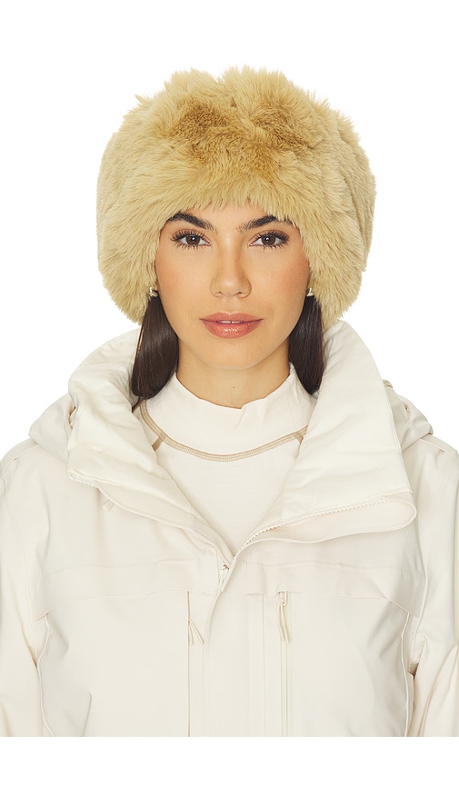 Goldbergh Froid Fluffy Headband in Caramello