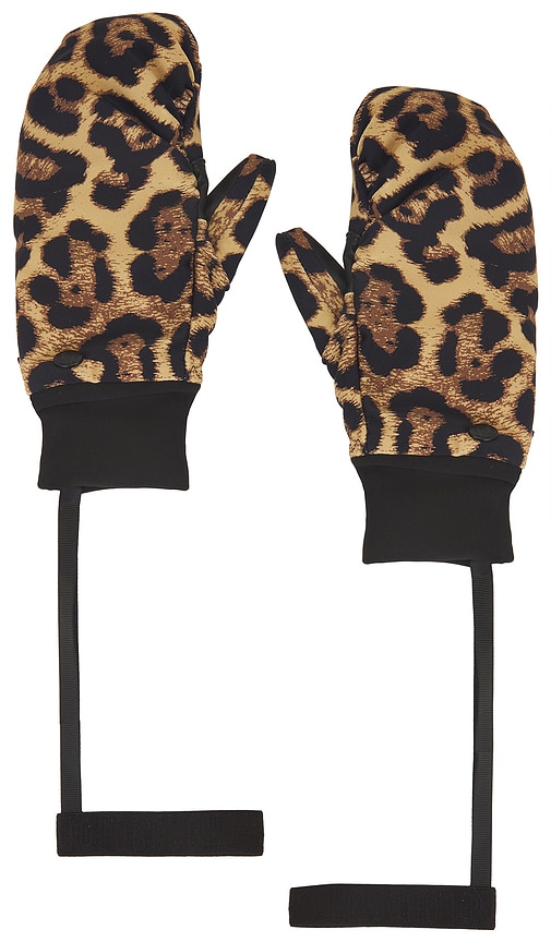 Goldbergh Moon Softshell Mittens in Jaguar