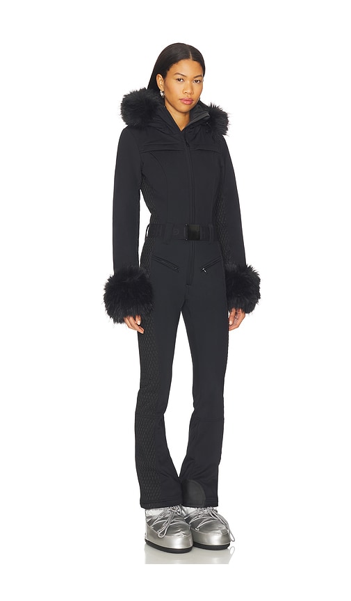 Goldbergh Angele Faux Border Ski Suit In Black