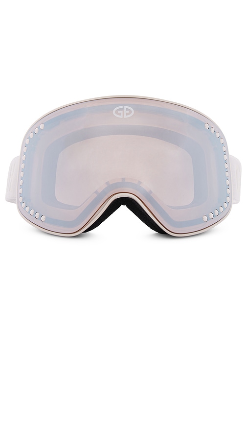 Goldbergh Daydream Framless Pearls Ski Goggle in Cream